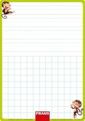 Stíratelná tabulka pro 1. ročník - nevázané písmo - VÝPRODEJ