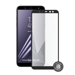 Screenshield SAMSUNG A600 Galaxy A6 Tempered Glass protection (full COVER black) - VÝPRODEJ