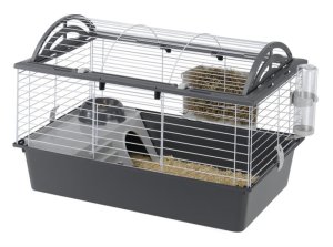 Klec Ferplast Casita 80 bílo-černá 78x48x50cm - VÝPRODEJ