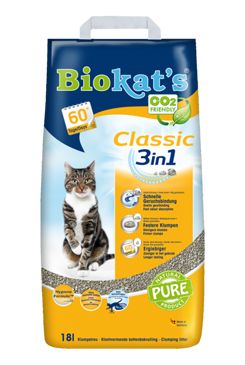 Podestýlka Biokat\'s Classic 3in1 18l - VÝPRODEJ