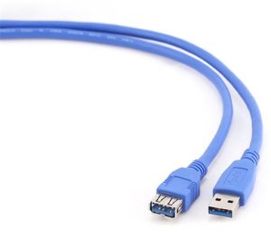 GEMBIRD Kabel USB A-A 1,8m 3.0 prodlužovací, modrý - VÝPRODEJ