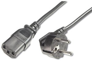 Síťový napájecí kabel 230V k počítači, 1.8 m - VÝPRODEJ