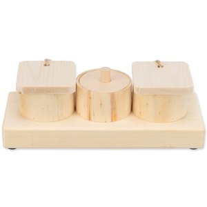 Hračka Trixie interaktivní dřevěná pro králíky 15x4,5x6cm - VÝPRODEJ