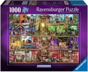 RAVENSBURGER Puzzle Psí knihovna 1000 dílků - VÝPRODEJ