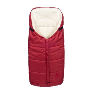 Nepromokavý fusak Iceland wool se zapínáním vpředu, ovčí vlna, tmavě červený, Cuculo
