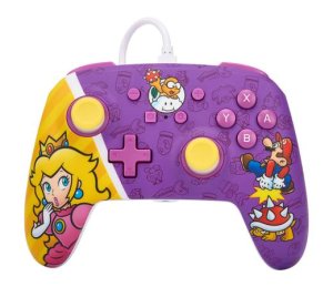 PowerA Enhanced Wired Controller for Nintendo Switch - Princess Peach Battle - VÝPRODEJ