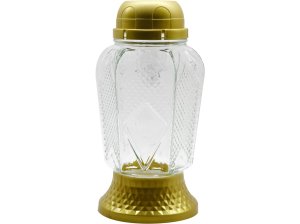 Madona Hřb.Sklo LED 21,5 cm zlatá - VÝPRODEJ