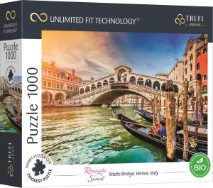 TREFL Puzzle UFT Romantic Sunset: Most Rialto, Benátky 1000 dílků - VÝPRODEJ
