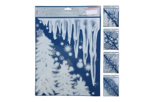 Dekorace na okno 42x30cm - mix variant či barev - VÝPRODEJ