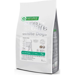 Nature's Protection Superior Care Dog Dry White Dogs Adult GF Insect 4 kg - VÝPRODEJ