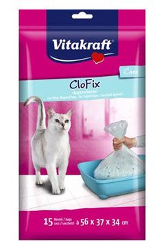 Vitakraft náhr.sáčky do Wc pro kočky CloFix 15ks - VÝPRODEJ