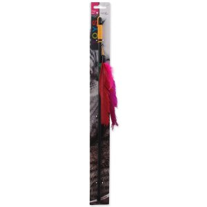 Hračka Magic Cat prut s peřím 45cm - VÝPRODEJ