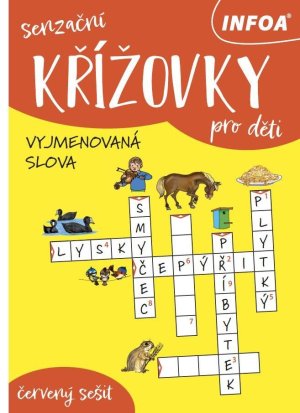 Senzační křížovky pro děti - červený sešit - vyjmenovaná slova - VÝPRODEJ