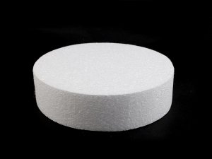 Dortový korpus / podstavec Ø20 cm polystyren - bílá - VÝPRODEJ