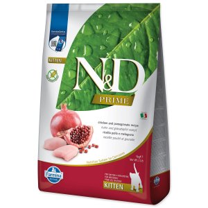 Krmivo N&D Kitten Prime Chicken & Pomegranate 5kg - VÝPRODEJ