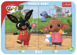 Trefl Puzzle Bing si hraje 2v1 / 10 dílků, Baby - VÝPRODEJ
