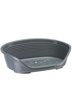 Pelech plast SIESTA DLX 10 tm.šedý 93,5x68x28cm FP - VÝPRODEJ