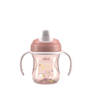CHICCO Hrneček Training s držadly pink, 6m+ - VÝPRODEJ