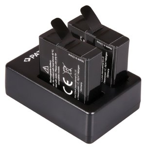 PATONA sada pro digitální kameru Dual GoPro Hero 5/6/7 nabíječka + 2x baterie 1250mAh USB - VÝPRODEJ
