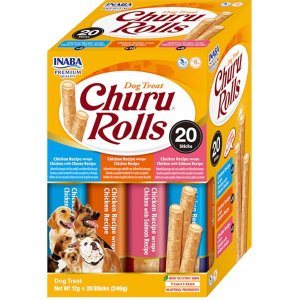 Inaba Churu Rolls dog snack multipack 20x 12g - VÝPRODEJ