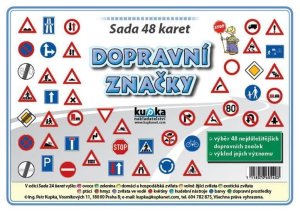 Sada 48 malých karet (A7) - dopravní značky - VÝPRODEJ