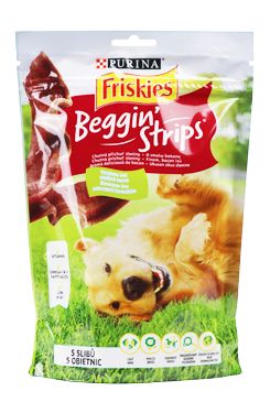 Friskies pochoutka pes Snack Beggin Strips Bacon 120g - VÝPRODEJ