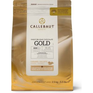 Kvalitní belgická čokoláda 2,5kg 30% Gold caramel - Callebaut - VÝPRODEJ