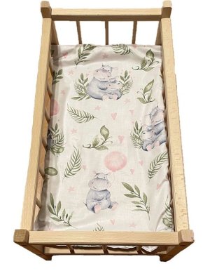 SDS Matrace do postýlky pro panenky Hrošíci baby Bavlna, výplň: Polyester, 50/28 cm - VÝPRODEJ
