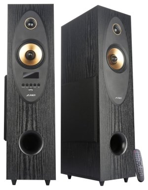 FENDA F&D repro T-35X/ 2.0/ 80W/ černé/ dřevěné/ BT5.0/ Optický vstup/ FM rádio/ USB/ dálkové ovládání/ Karaoke - VÝPRODEJ