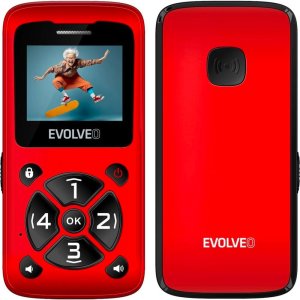 EVOLVEO EasyPhone ID, mobilní telefon pro seniory, červená - VÝPRODEJ