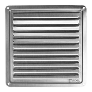 Mřížka větrací - krytka NVM, 150 x 150 mm K, nerez 0710 - VÝPRODEJ