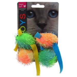 Hračka Magic Cat myš a koule s catnip 5cm 4ks - VÝPRODEJ