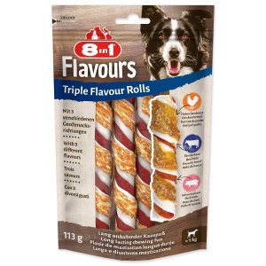 Pochoutka 8in1 Triple Flavour rolka žvýkací 3ks - VÝPRODEJ
