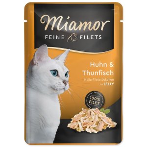 Miamor Cat Filet kapsa kuře+tuňák v želé 100g - VÝPRODEJ