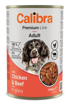 Calibra Dog Premium konz. with Chicken&Beef 1240g - VÝPRODEJ