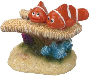 Dekorace do akvária - Klauni na sasance 6x3,5x5cm Aqua Della - VÝPRODEJ