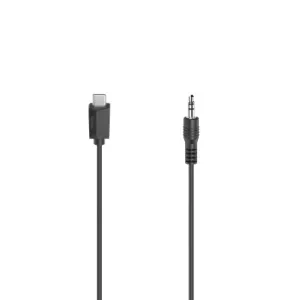 Hama audio adaptérový kabel USB-C na jack 3,5 mm, aktivní, 0,75 m - VÝPRODEJ