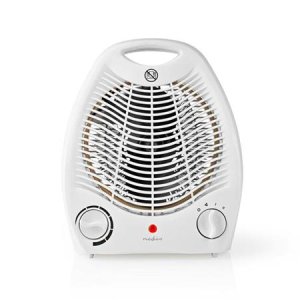 NEDIS horkovzdušný ventilátor/ termostat/ 2 tepelné režimy/ nastavení chladného vzduchu/ ochrana proti převrácení/ bílý - VÝPRODEJ
