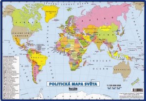 Politická mapa světa - VÝPRODEJ