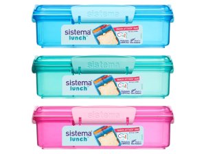 Sistema Dělený svačinový box Lunch Snack Attack Duo s 2 oddělenými přihrádkami 975 ml, mix - VÝPRODEJ