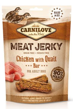 Carnilove Dog Jerky Quail&Chicken Bar 100g - VÝPRODEJ