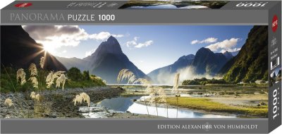 HEYE Panoramatické puzzle Milford Sound, Nový Zéland 1000 dílků - VÝPRODEJ