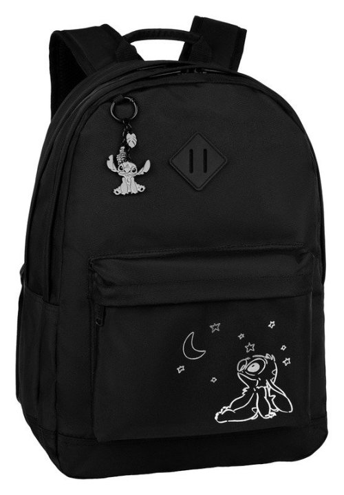 Batoh Scout Stitch, černý se stříbrným potiskem